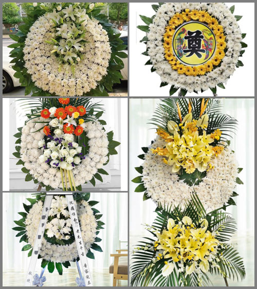 安徽芜湖市芜湖县六郎镇南坝村花圈速递